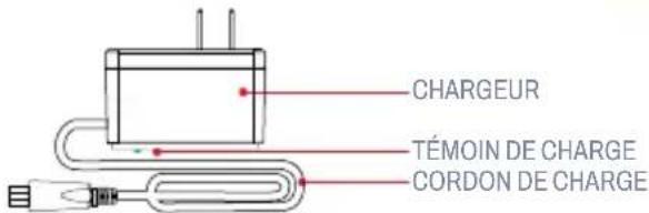 CHARGEUR TÉMOIN DE CHARGE CORDON DE CHARGE