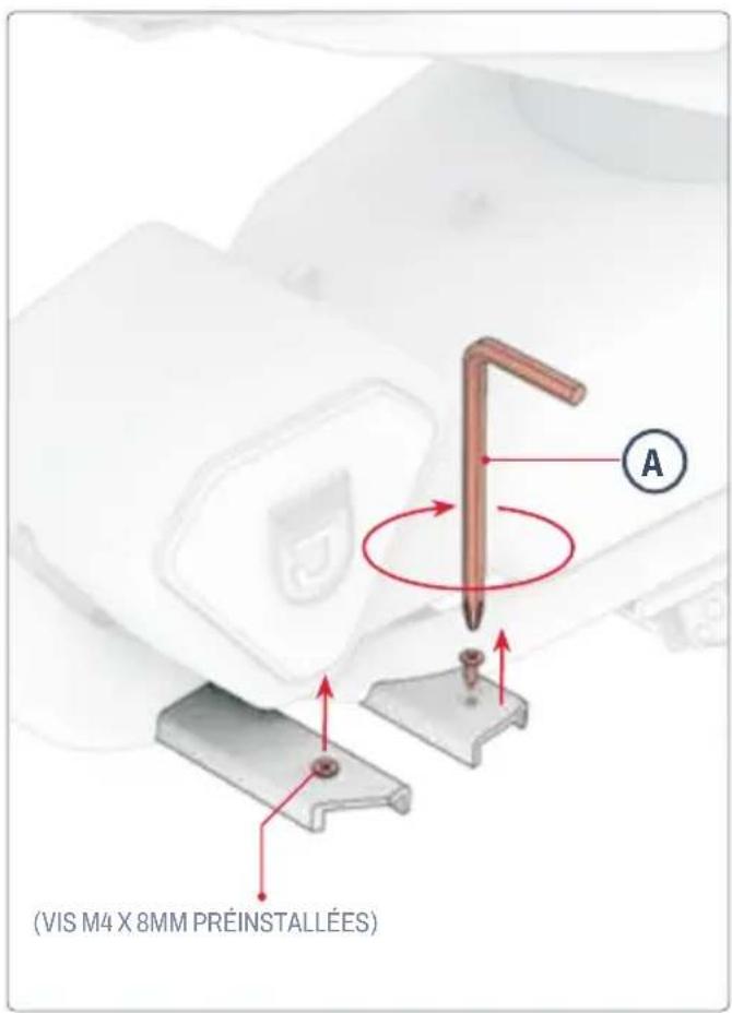 (VIS M4 X 8MM PRÉINSTALLÉES)