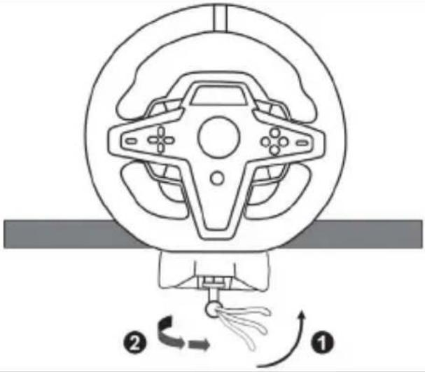 THRUSTMASTER T248X - Yarış direksiyonunun bir sehpa veya masaya monte edilmesi - 5