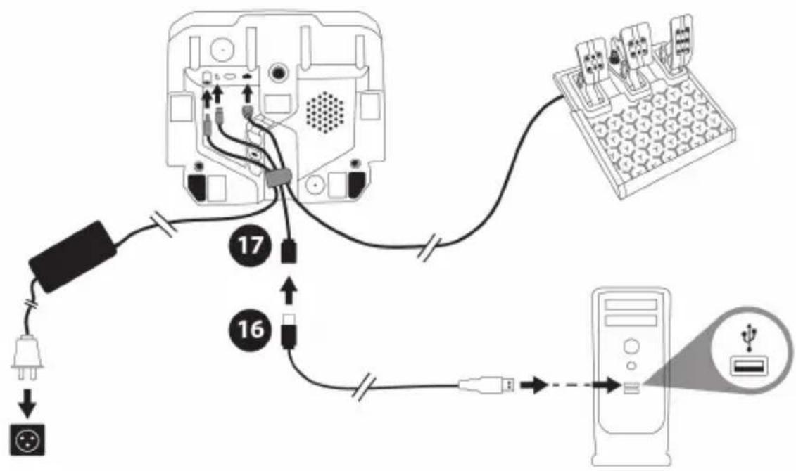 graph TD A["Device 17"] --> B["Cable"] B --> C["Switch"] C --> D["Terminal Device"] D --> E["USB Connector"] style A fill:#f9f,stroke:#333 style B fill:#ccf,stroke:#333 style C fill:#cfc,stroke:#333 style D fill:#fcc,stroke:#333 style E fill:#ffc,stroke:#333