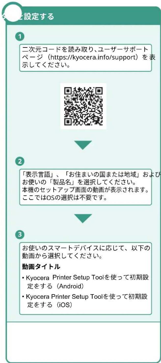 KYOCERA TASKalfa MZ3201i - ワイヤレスネットワークを設定する (Kyocera Printer Setup Toolを使う) - 3