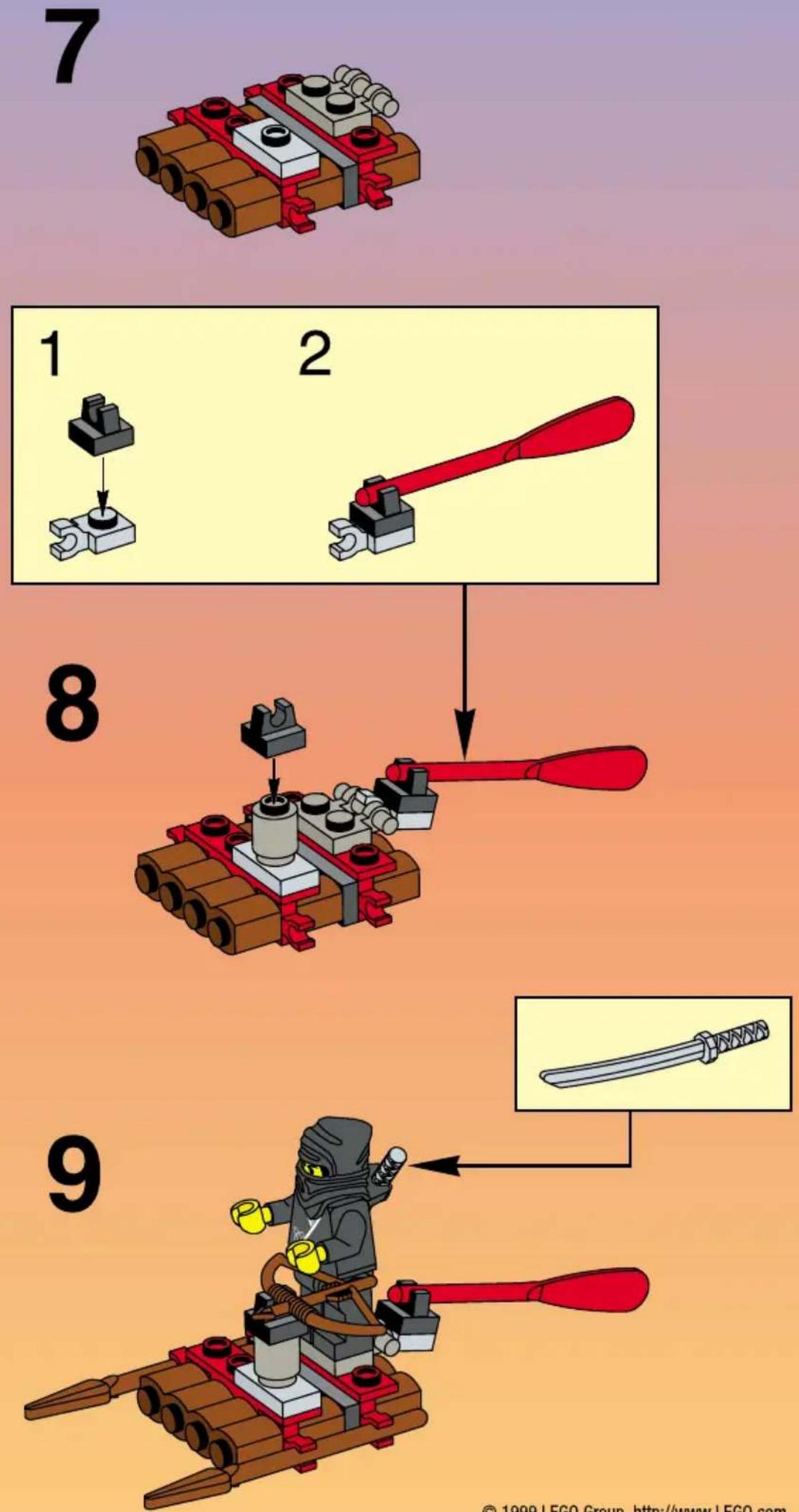 LEGO NINJA WITH RAFT - 10