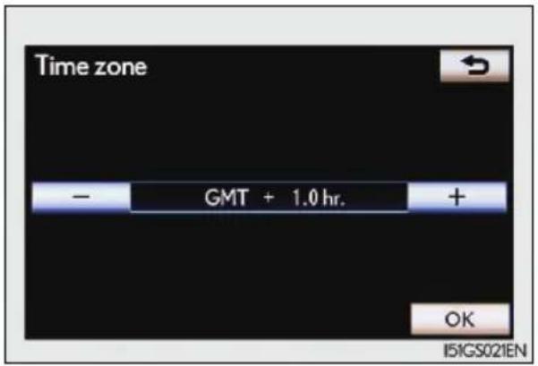 Time zone - GMT + 1.0 hr. + OK I51GS021EN