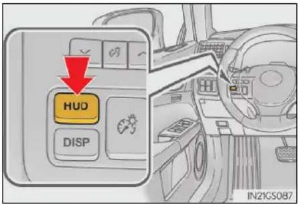 LEXUS GS 300h (2013) - ■Tlačidlo "HUD" - 1