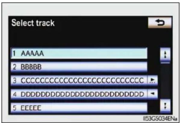 Select track 1 AAAAA 2 BBBBB 3 CCCCCCCCCCCCCCCCCCCCCCCCCC 4 DDDDDDDDDDDDDDDDDDDDDDDDD 5 EEEEE