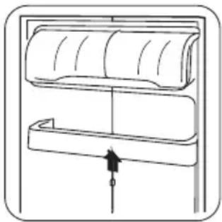 ZANUSSI ZRA 319 SW - Namestitev polic v vratih - 1