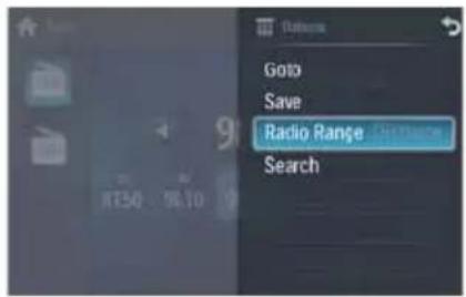 Goto Save Radio Range Search