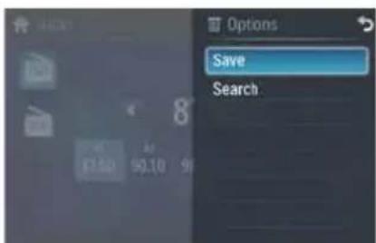 Options Save Search