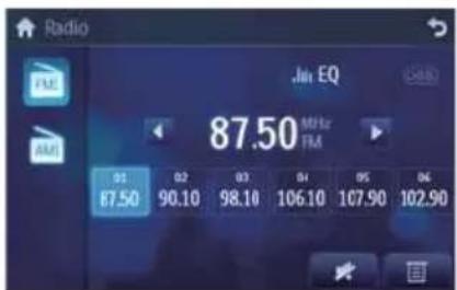 Radio FM AVI Jin EQ 87.50 MTR FM 03 02 03 04 05 06 87.50 90.10 98.10 106.10 107.90 102.90