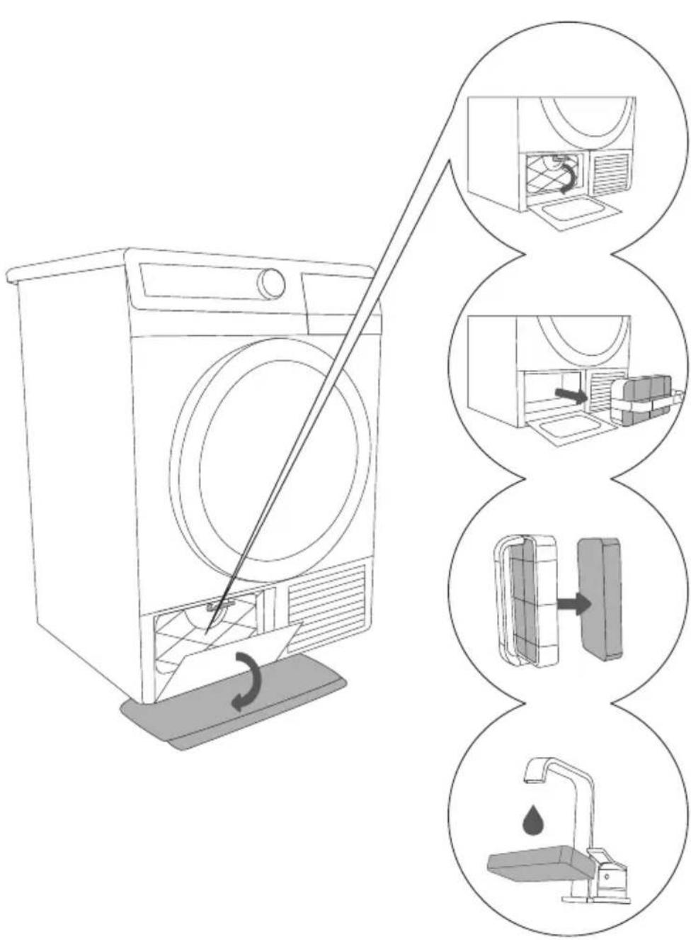 GORENJE D8464G - ČIŠČENJE FILTRA TOPLOTNE ČRPALKE - 1