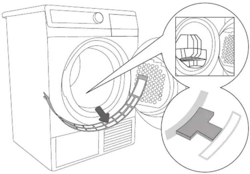 GORENJE D7465NR - Po končanem sušenju ponovno namestite filter. - 1