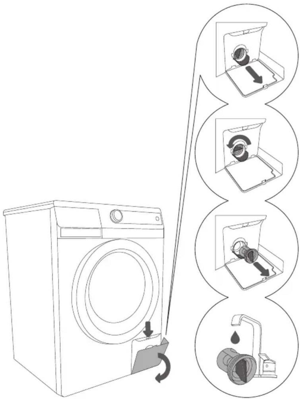 GORENJE W6403/S - ČIŠĆENJE FILTERA - 1