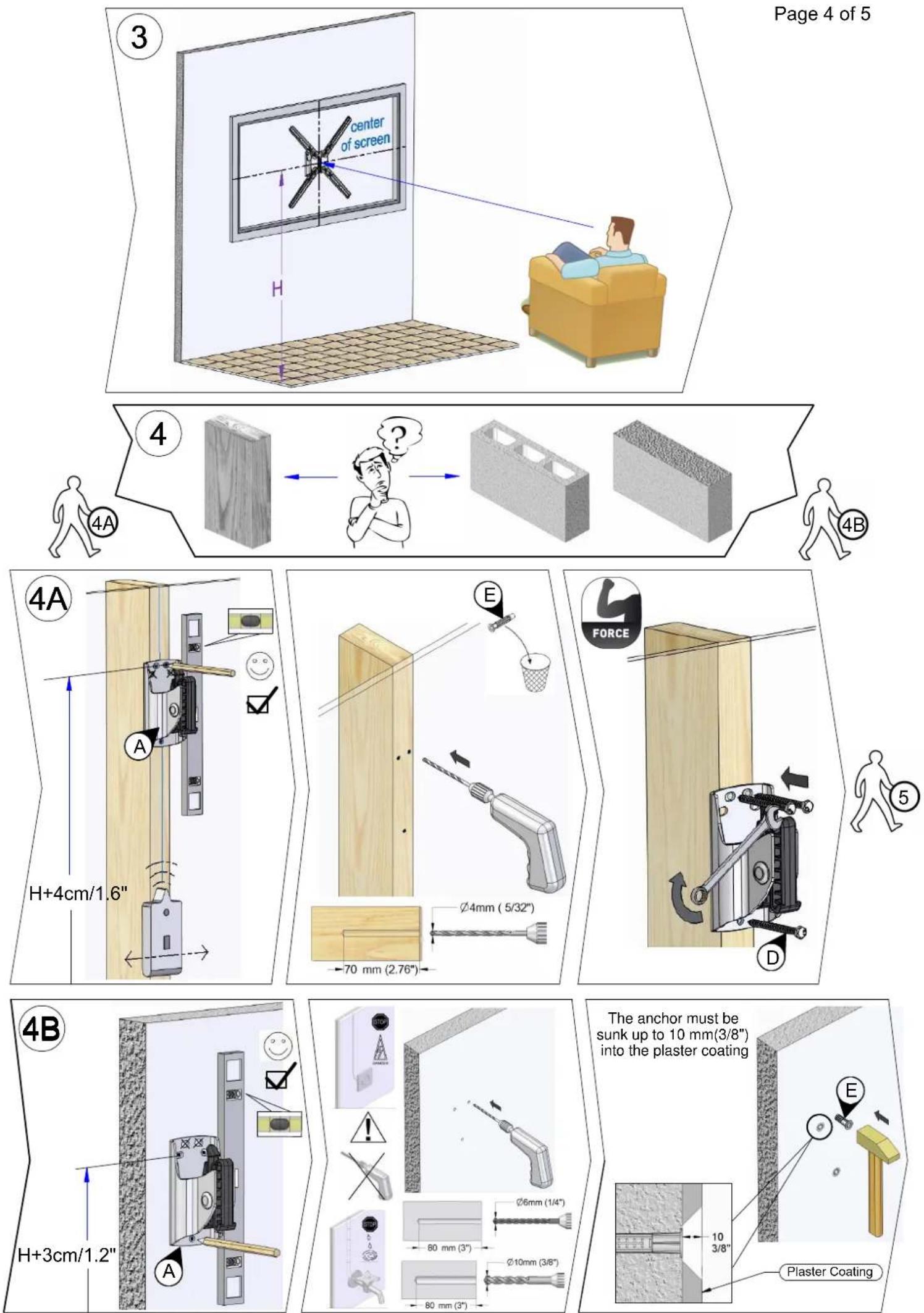 Barkan 31B - Tilt LED/LCD/Plasma Wall Mount - 11