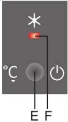 GORENJE RK6200FX - Uključenje/isključenje uređaja i podešavanje temperature - 1
