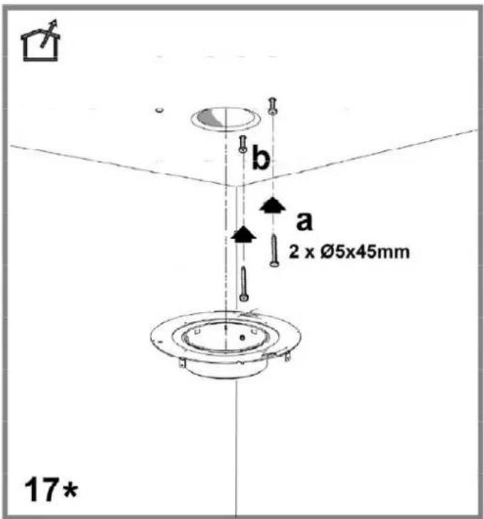b a 2 x Ø5x45mm 17*