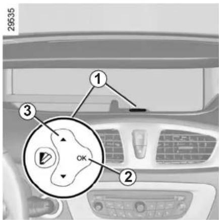 RENAULT Scenic (2013) - ČAS A VONKAJŠIA TEPLOTA - 1
