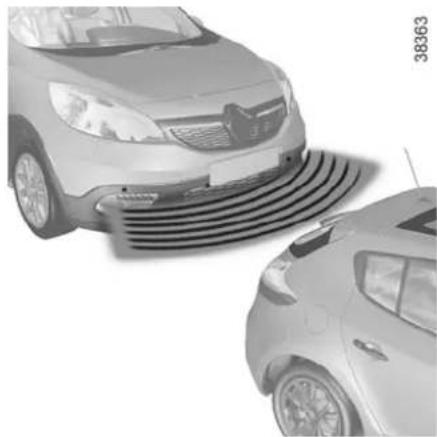 RENAULT Scenic (2013) - Automatické vypnutie asistencie pri parkovaní vpredu - 1