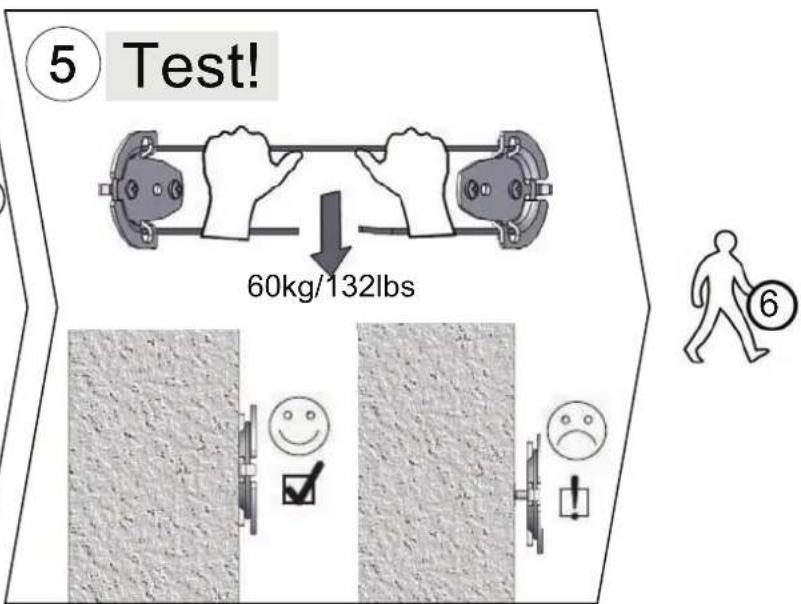⑤ Test! 60kg/132lbs ⑥