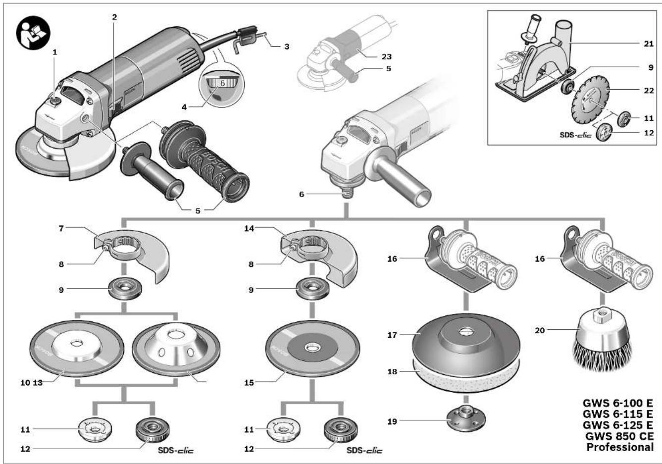BOSCH GWS 850 CE - 7