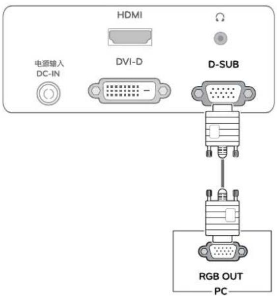 LG 27EA63V - D-SUB connection - 1