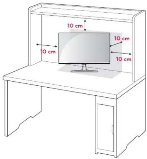 LG 27EA63V - Mounting on a table - 1
