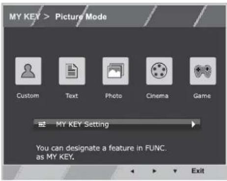 LG 27EA63V - MY KEY Setting - 1
