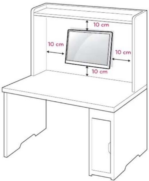 LG 27EA63V - Mounting on a wall - 1