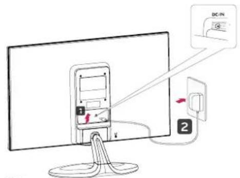 LG 27EA63V - Mounting on a table - 2