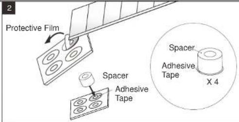 Protective Film Spacer Adhesive Tape X 4