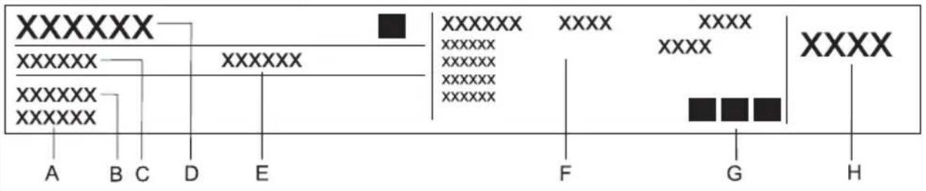 GORENJE G6N40AX - Natpisna tablica - 1