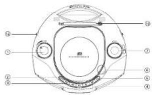 Labeled diagram of a mechanical device with numbered parts for identification