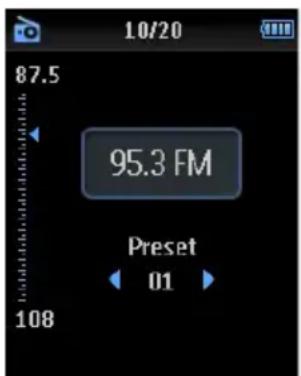 PHILIPS GoGear SA3446 - 播放預設電臺 - 1