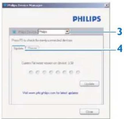PHILIPS GoGear SA3446 - 手動驗證固件是否更新 - 2