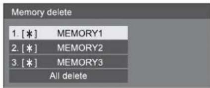 PANASONIC TH-49AF1 - ■ Deleting profiles - 3
