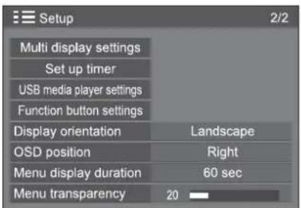 PANASONIC TH-49AF1 - Press  to display the [Setup] menu. - 2