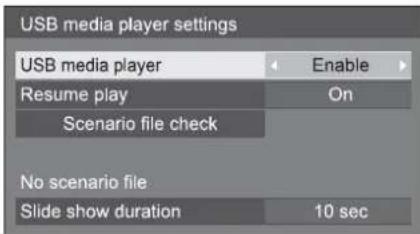 PANASONIC TH-49AF1 - USB media player settings - 1