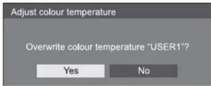 PANASONIC TH-49AF1 - User setting of [Colour temperature] - 2