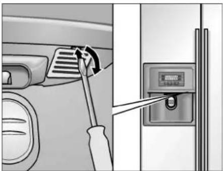 BOSCH KAN58a40 - Changerl'ampouledans ledistributeurdeglacons etd'eau - 1