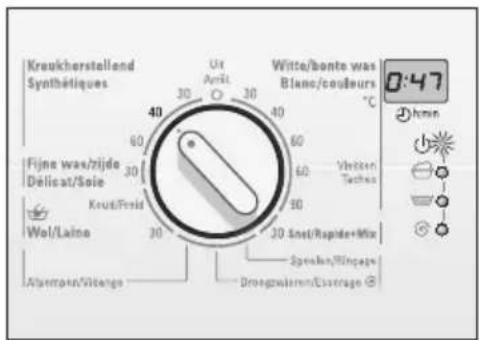 SIEMENS WXL1220 - Anzeige ⏻ h:min (Restzeit) - 1