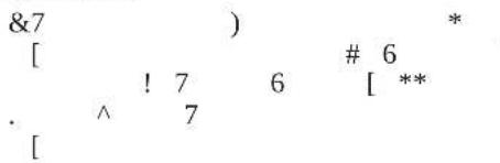 &7 [ ! 7 6 [ ** ] . ^ 7 [