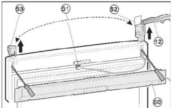 LIEBHERR CN 3556 - Kabelverbinding omplaatsen (bovenste deur) - 1