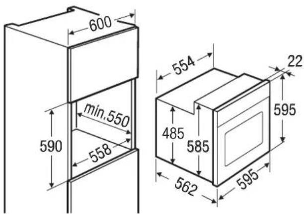 Küppersbusch EEB 6300.5 - Cotes d'encastrement - 1