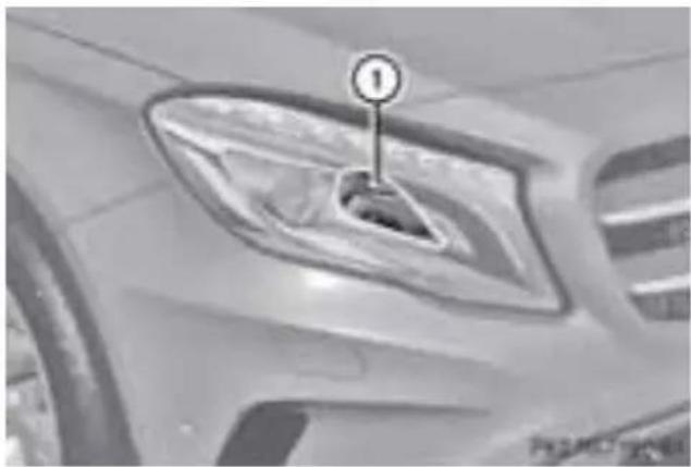 Mercedes-Benz GLA-Class (2014) - 電球交換の概要 - 電球 - 2