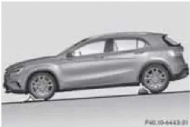 Mercedes-Benz GLA-Class (2014) - 車両が動き出さないように固定する - 3