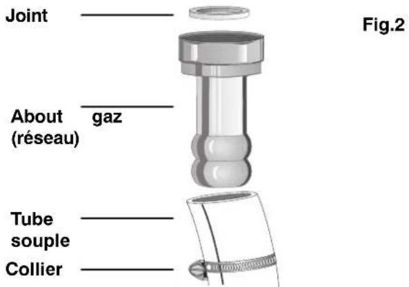 FAURE CMP6982M - 2- Pour les gaz butane-propane en bouteille ouencuve: - 1