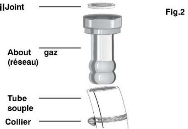 FAURE CMP6983W1 - 2- Pour les gaz butane-propane en bouteille ou en cuve : - 1