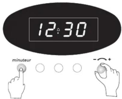 FAURE CMP6980W - Utilisation du minuteur : fonction "sablier" - 3