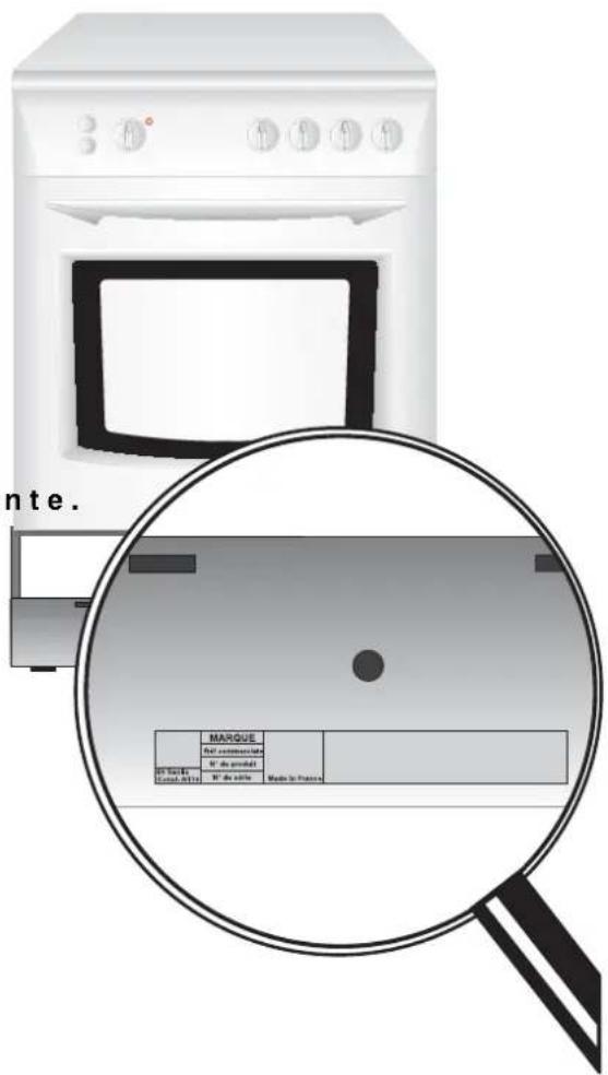 FAURE CMP6980W - La plaque signalétique - 1
