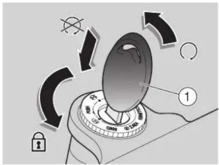 Diagram illustrating camera lock mechanism with labeled components and directional arrows
