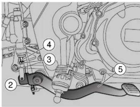 Technical diagram of a mechanical assembly with numbered components for identification